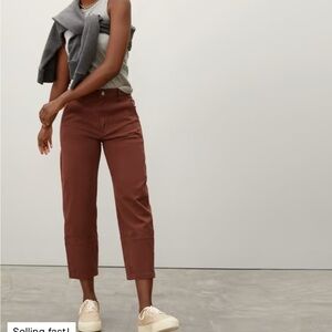 Everlane Barrel Pants Rosewood